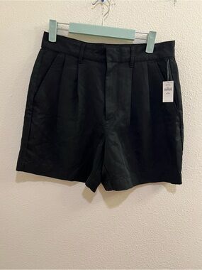 NWT Gap Pleated Black Shorts Size 6P
